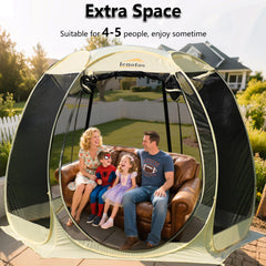 Lenotos instant setup close-up demonstrates one-minute assembly for quick shelter on adventures.