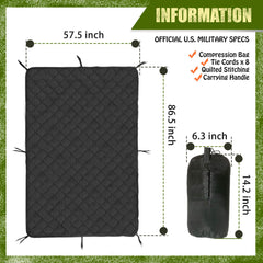 Lenotos Woobie Blanket water-resistant-fabric keeps you dry in wet conditions