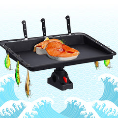 Rod holder integrated with cutting board