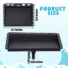 Boat bait table with Lenwen cutting board mounted and rod holder