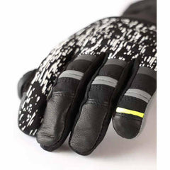 Lenz Heat Glove 7.0 reflective back improves traffic visibility.