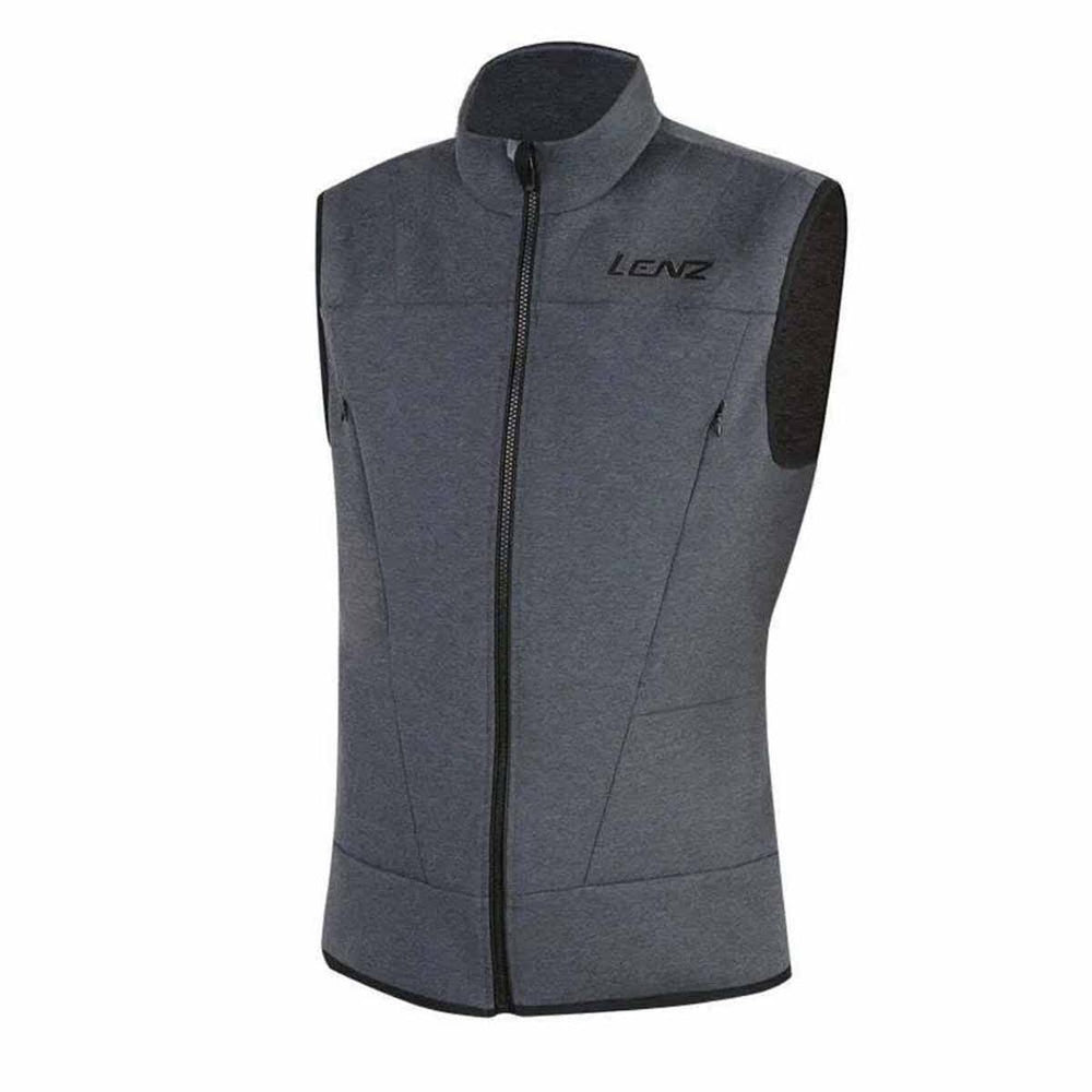 Lenz Heat Vest 2.0 front view with flexible heat pads for targeted warmth.