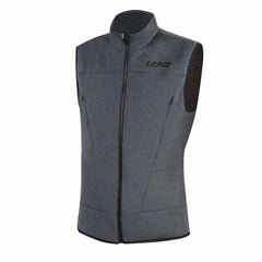 Lenz Heat Vest 2.0 front view with flexible heat pads for targeted warmth.