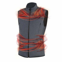 Lenz Heat Vest 2.0 with pads on shoulders and neck for targeted comfort.