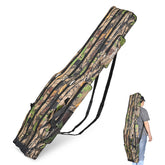 LEOFISHING portable 3-layers bag outer compartments keep rods organized during trips