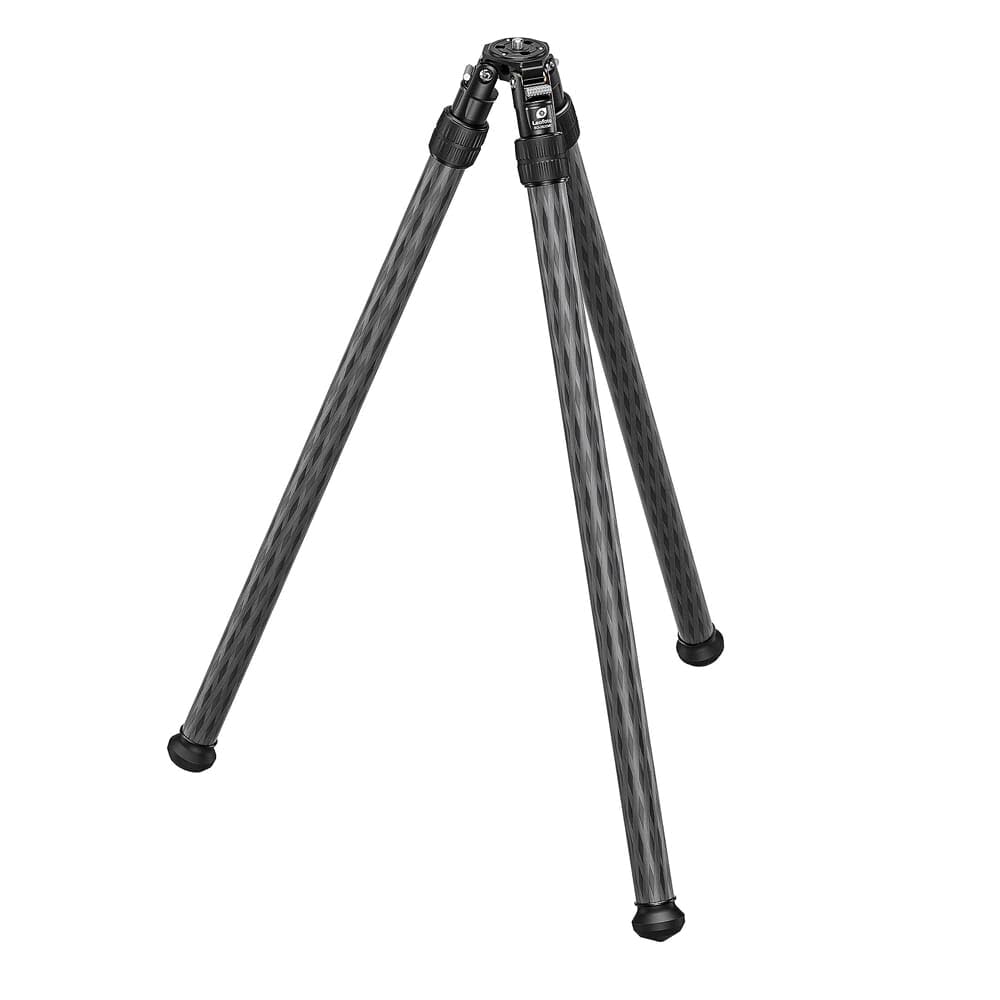 Leofoto short inverted carbon tripod with fixed apex for stable rifle or spotting scope setup