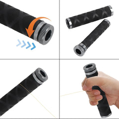 Leopacat aluminium alloy handle demonstrates non-slip grip for safer knot tying.