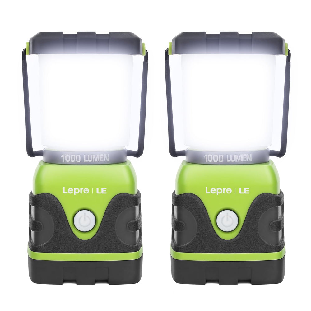 Lepro LE 1000LM lantern front view, providing reliable campsite illumination.