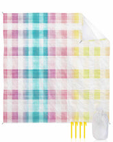 LEQIOLENNG Beach Blanket with coastal pattern for sunny seaside gatherings.