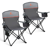 LET'S CAMP camping chair 2-pack folding chairs for travel and storage.