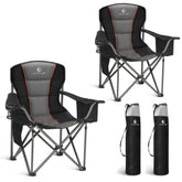 LET'S CAMP folding chair overview highlights oversized comfort for outdoor seating.