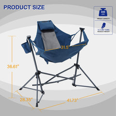 LET'S CAMP Hammock Chair cup holder keeps beverages within easy reach.
