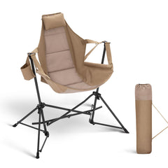 LET'S CAMP hammock chair frame shows durable construction for reliable outdoor support
