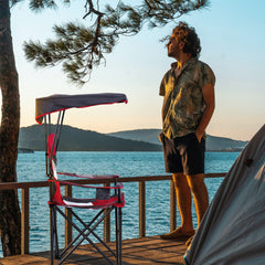 LET'S CAMP heavy-duty frame demonstrates durable steel construction for rugged terrains