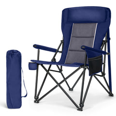 LET'S CAMP Oversized Chair back view shows roomy support for long outdoor sessions