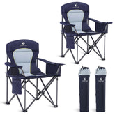 LET'S CAMP oversized folding chair back cushion offers ergonomic comfort during long camping sessions.