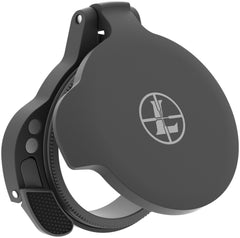 Leupold Alumina flip-back lens cover front view protects lenses while enabling fast access.