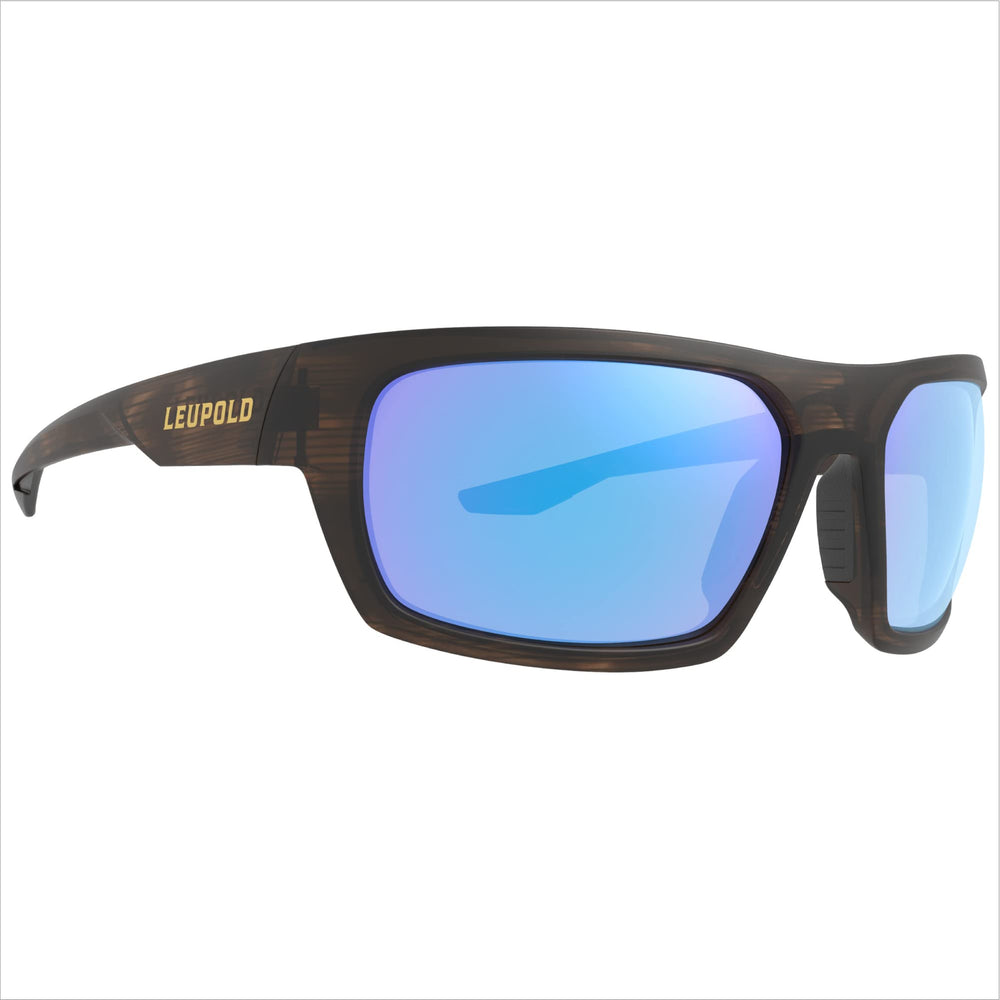 Leupold Packout eyewear with matte tortoise frame offers durable daily wear.