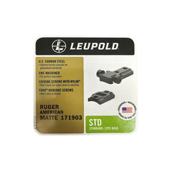 Leupold two-piece base mounting action demonstrates quick, reliable setup.