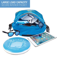 Lewis N. Clark WaterSeals at the pool showing dry storage for essentials.