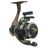 Lew's American Hero Tier 1 spinning reel frame close-up highlighting rugged one-piece aluminum construction