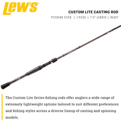 Lew's Custom Lite split-grip handle—ergonomic control in wet conditions