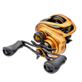 Lew's Custom Pro baitcast reel front view shows rugged aluminum frame for durability.