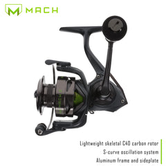 MACH 2 spinning reel with left-hand retrieve handle