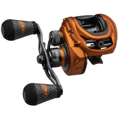 Lew's Mach Crush Baitcast Reel - front view with graphite frame