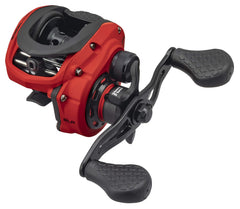 Lew's MACH Smash reel magnetic control demonstrates easy brake adjustments.
