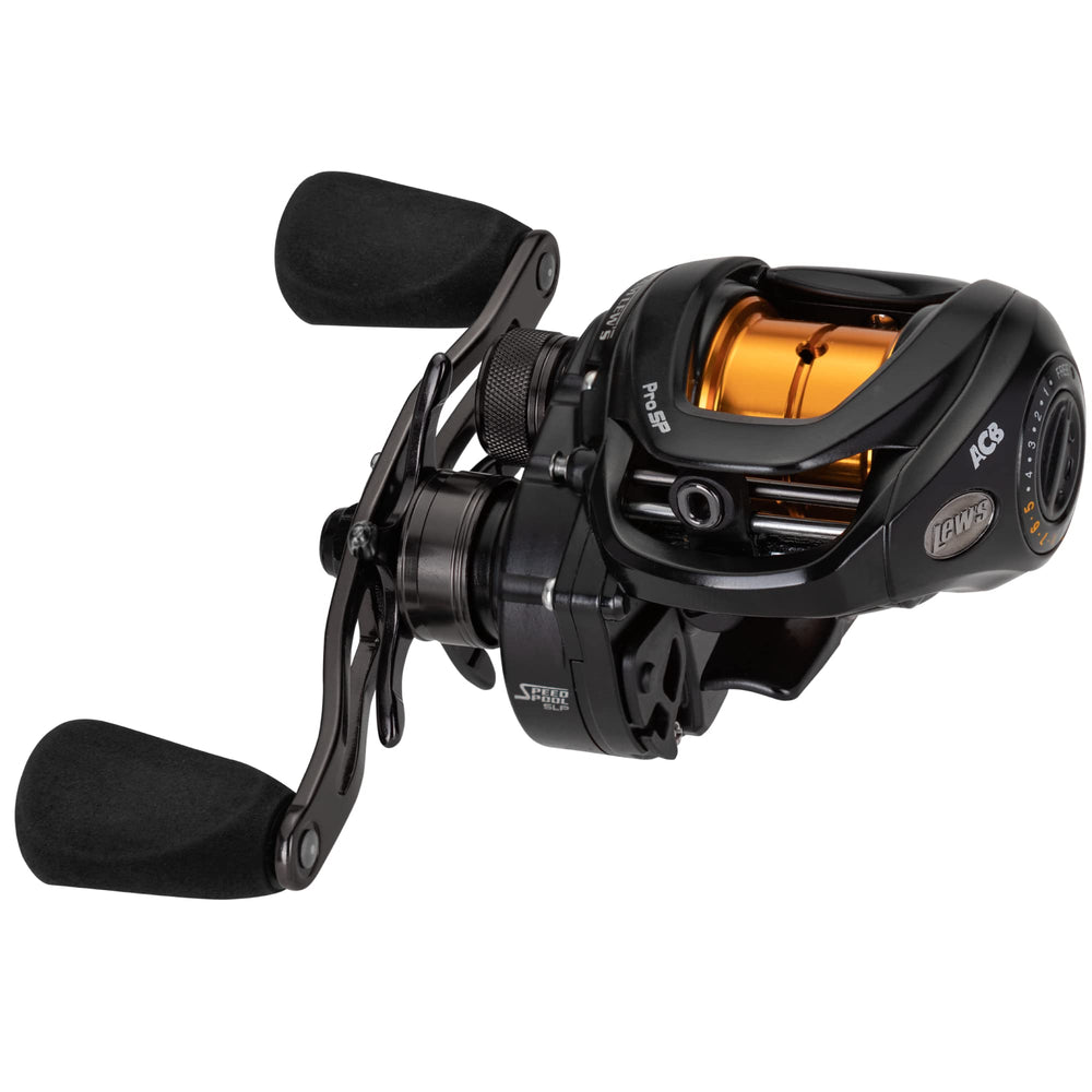 Lew's Pro SP Baitcast Reel right-hand side view in black