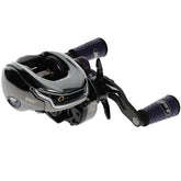 Lew's Pro Ti Baitcast Reel Titanium Gray/Purple – front view