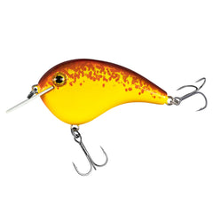 Lew's Sulmo Chick Magnet diving action captured in chartreuse copper
