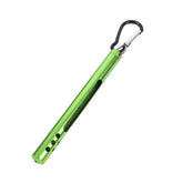LEYILE fishing thermometer in protective case with pocket clip for portable stream temperature checks.