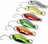 LEZUAN trout spoons with six colors attract bites across water types