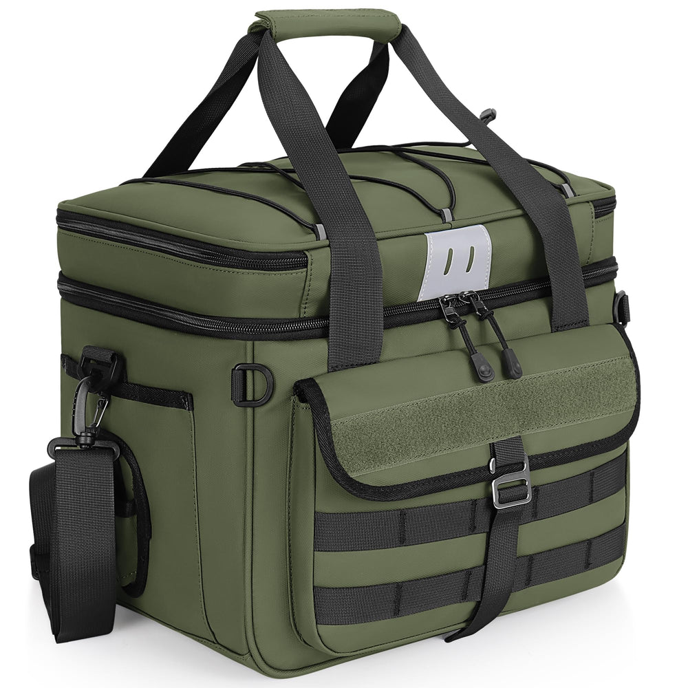 LGAG 30L tackle bag front view shows organized lure and tool storage for quick trips.