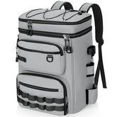 LGAG Fishing Backpack with 30L capacity shown from side