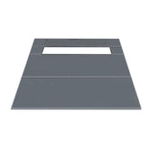 LGHQGHXF thickened ice fishing tent floor mat opened to show ample seating space