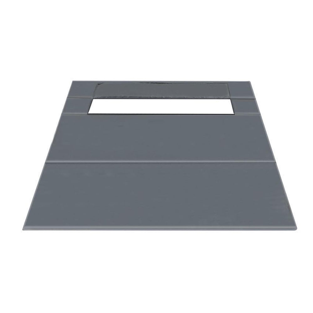 LGHQGHXF Thicken Ice Fishing Tent Floor Mat opening for comfortable seating on cold days.
