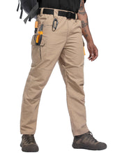 LGNTBE men's cargo work pants tearproof fabric close-up highlights durability for rugged jobs