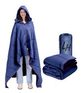 LH Outdoor Puffy Camping Blanket folded compact for easy carry and warmth