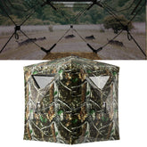 LHUTOR hunting blind with 360-degree see-through windows for versatile viewing