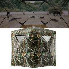 LHUTOR hunting blind with 360-degree see-through windows for versatile viewing