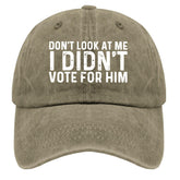 liabiliies Dont Look At Me I Didnt Vote For Him hat, mesh design for breathable all-day wear.
