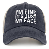Liabiliies hat front view, comfortable all-day wear with retro vibes