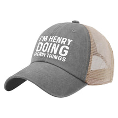 Liabiliies Im Henry Doing Henry Things hat back, adjustable snapback fit for comfort