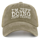 liabiliies hat front view with bold print, ideal for casual dad outfits.