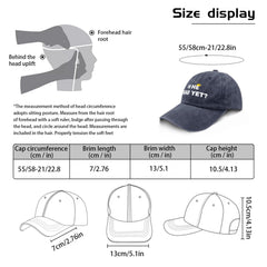 liabiliies Is He Dead Yet hat denim texture detail adds retro vibe for daily wear