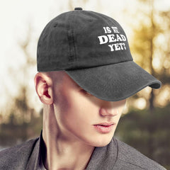 Liabiliies Is He Dead Yet adjustable snapback for a secure, customizable fit.