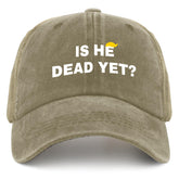 Liabiliies Is He Dead Yet Hat front view for casual everyday style